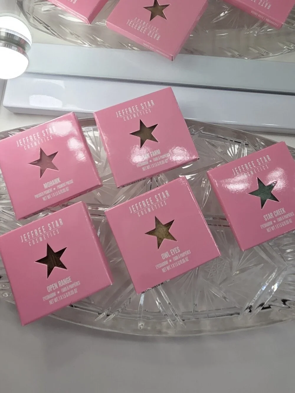 JEFFREE STAR ARTISTRY SINGLES 5 PC EYESHADOW BUNDLE NEW IN BOX